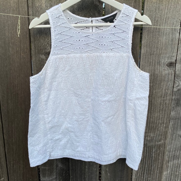 Jcrew zigzag eyelet shell tank top - Picture 3 of 6